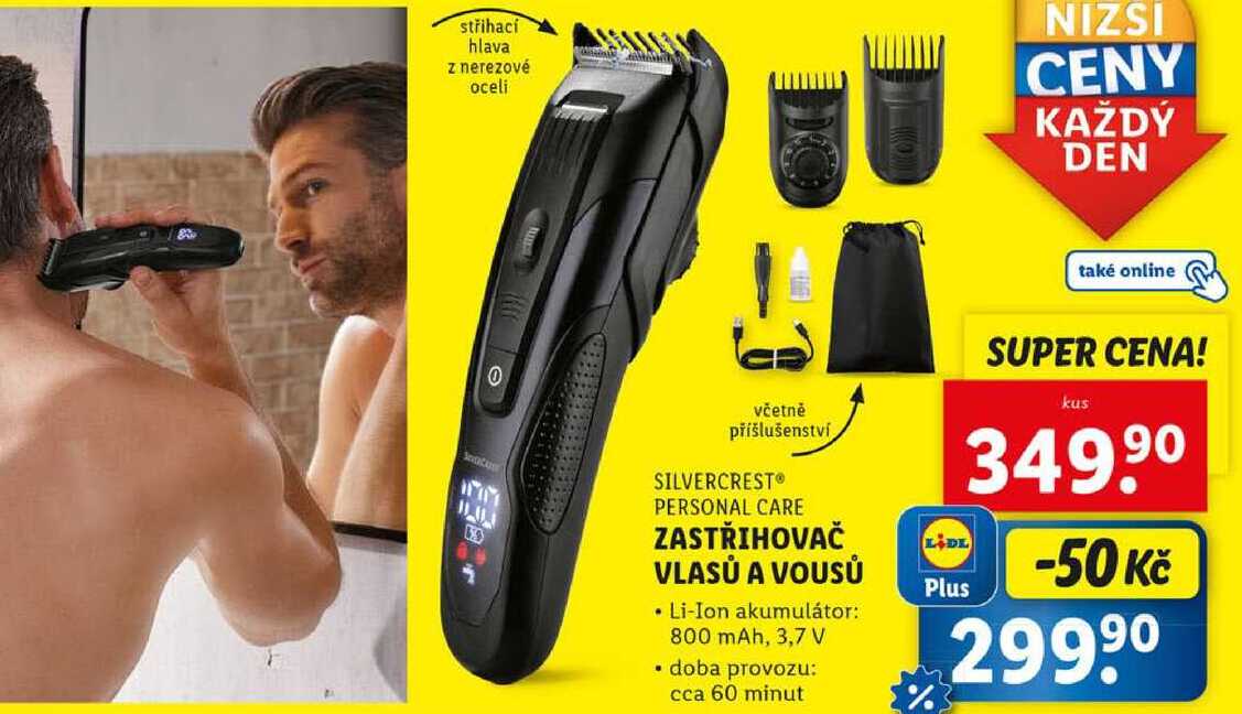 ZASTŘIHOVAČ VLASŮ A VOUSŮ 