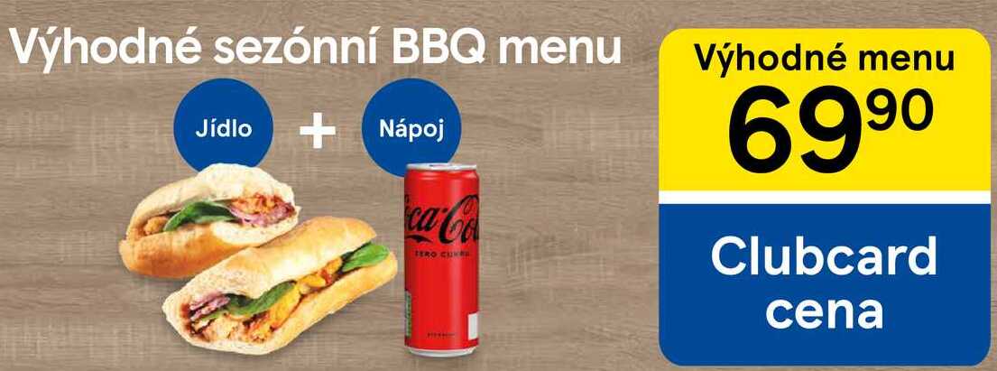 Výhodné sezónní BBQ menu Jídlo + Nápoj  
