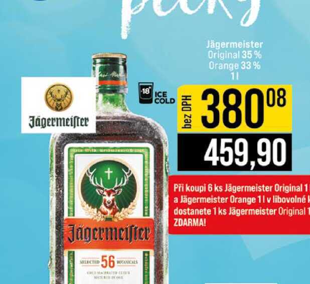 Jägermeister Original 35% Orange 33% 1l