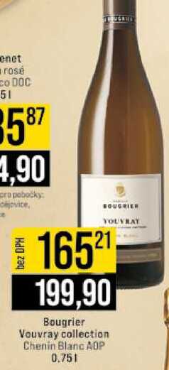 Bougrier Vouvray collection Chenin Blanc AOP 0.75l