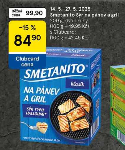 Smetanito Sýr na pánev a gril, 200 g 
