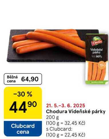 Chodura Vídeňské párky, 200 g