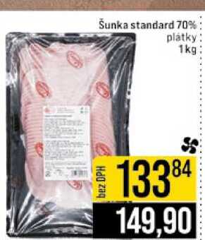 Šunka standard 70% plátky 1kg
