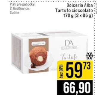 Dolceria Alba Tartufo cioccolato 170g (2 x 85 g) 