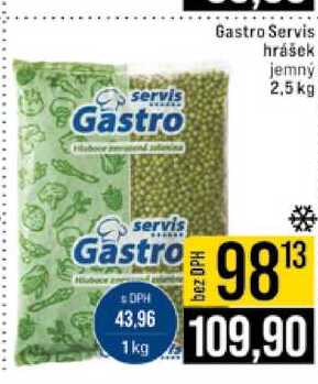 Gastro Servis hrášek jemný 2,5kg 