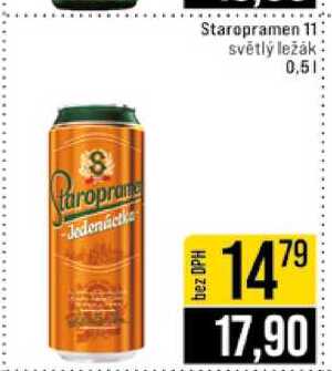 Staropramen 11 světlý ležák 0,5l