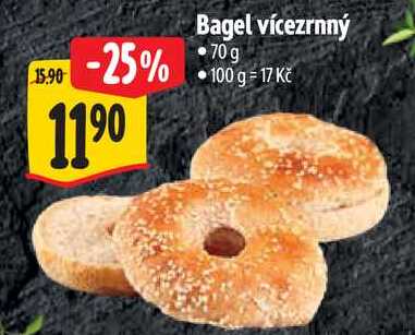 Bagel vícezrnný, 70 g