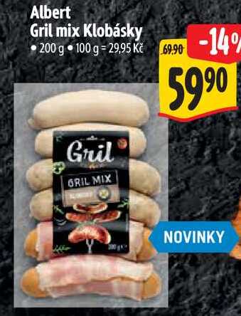Albert Gril mix Klobásky, 200 g