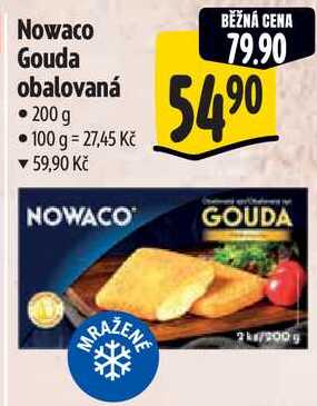 Nowaco Gouda obalovaná, 200 g