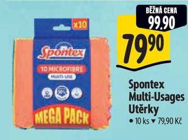 Spontex Multi-Usages Utěrky, 10 ks 