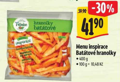 Menu inspirace Batátové hranolky, 400 g