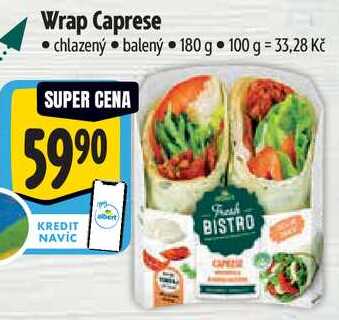 Wrap Caprese, 180 g
