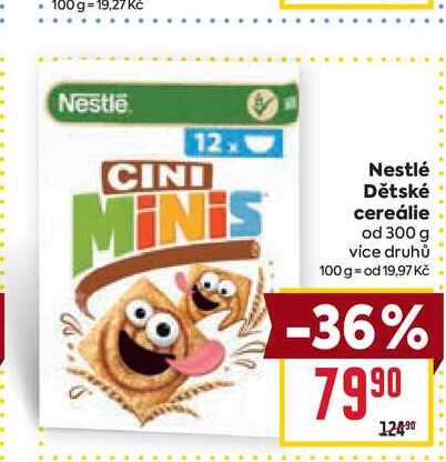 Nestlé Dětské cereálie od 300 g 