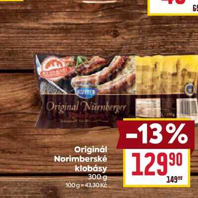 Originál Norimberské klobásy 300 g  