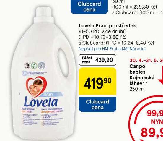 Lovela Prací prostředek, 41-50 PD, více druhů  