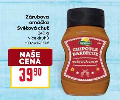 Zárubova omáčka Světová chuť 240 g 