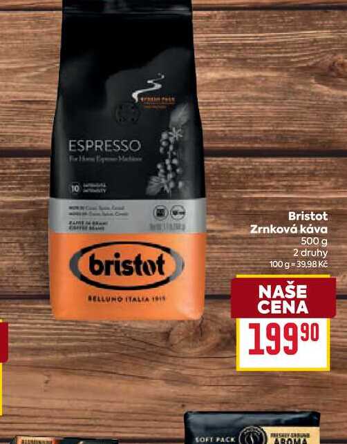 Bristot Zrnková káva 500 g 