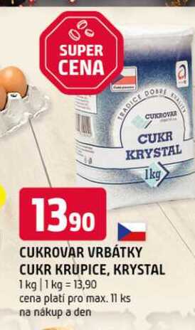 Cukr Krystal krupice 1kg