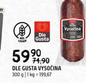 Dle gusta vysočina 300g