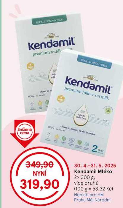 Kendamil Mléko, 2× 300 g. více druhů 