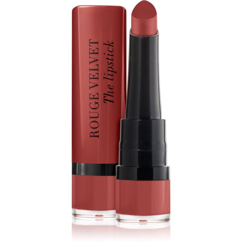 Bourjois Rouge Velvet The Lipstick matná rtěnka odstín 50 Rouge Tatin 2.4 g