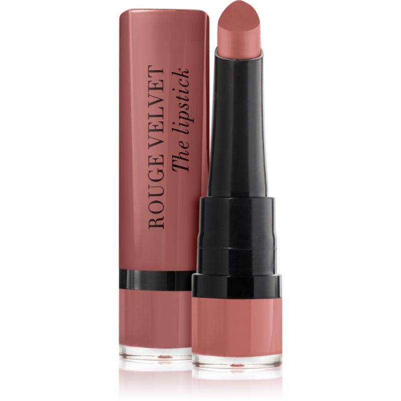 Bourjois Rouge Velvet The Lipstick matná rtěnka odstín 47 Rose Brulé 2.4 g