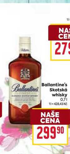Ballantine's Skotská whisky 0,7l