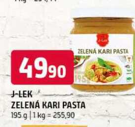 J-LEK zelená kari pasta 195g