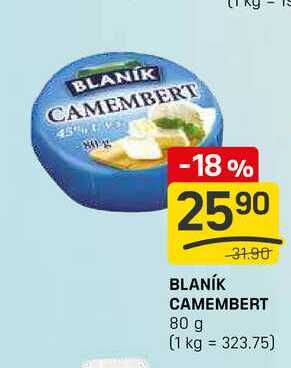 BLANÍK CAMEMBERT 80 g 