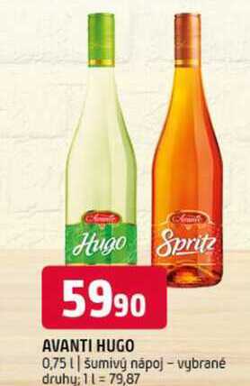 Avanti hugo 0,75l šumivý nápoj vybrané druhy