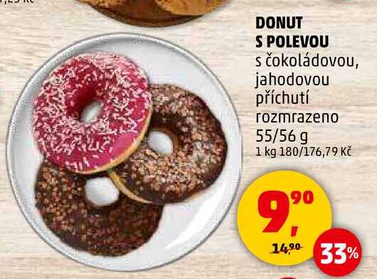 DONUT S POLEVOU s čokoládovou, 55/56 g 