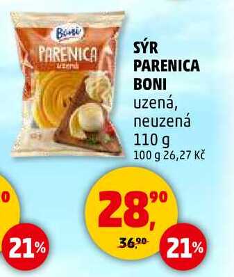 SÝR PARENICA BONI uzená, neuzená, 110 g 
