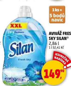 AVIVÁŽ FRES SKY SILAN,  2,86 l