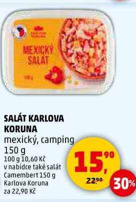SALÁT KARLOVA KORUNA mexický, camping, 150 g 