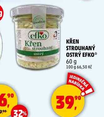 KŘEN STROUHANÝ OSTRÝ EFKO, 60 g  