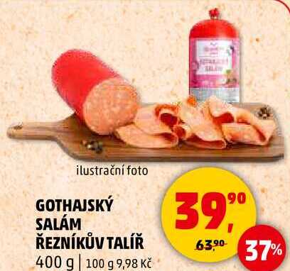 GOTHAJSKÝ SALÁM ŘEZNÍKŮV TALÍŘ, 400 g  