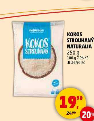 KOKOS STROUHANÝ NATURALIA, 250 g  