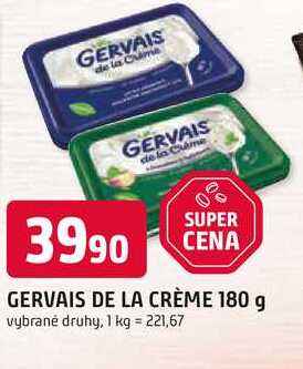 GERVAIS DE LA CRÈME 180 g