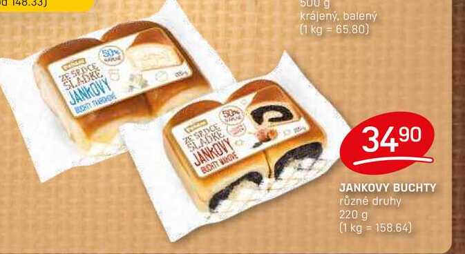 JANKOVY BUCHTY různé druhy 220 g 