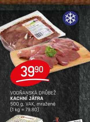 KACHNÍ JÁTRA 500 g, VAK, mražené 