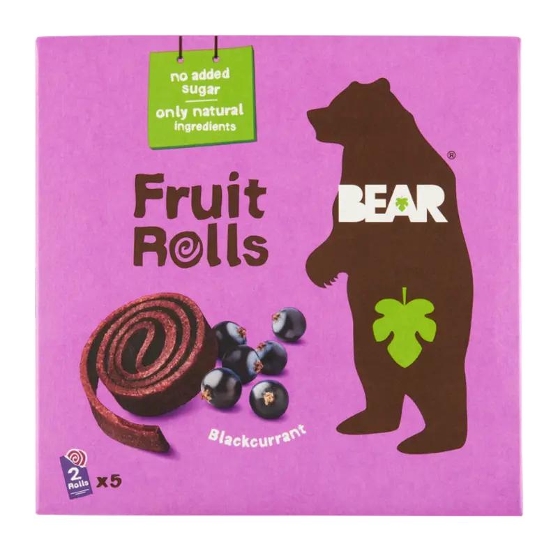 Bear Fruit Rolls černý rybíz ovocné rolované plátky 5x 20 g, 100 g