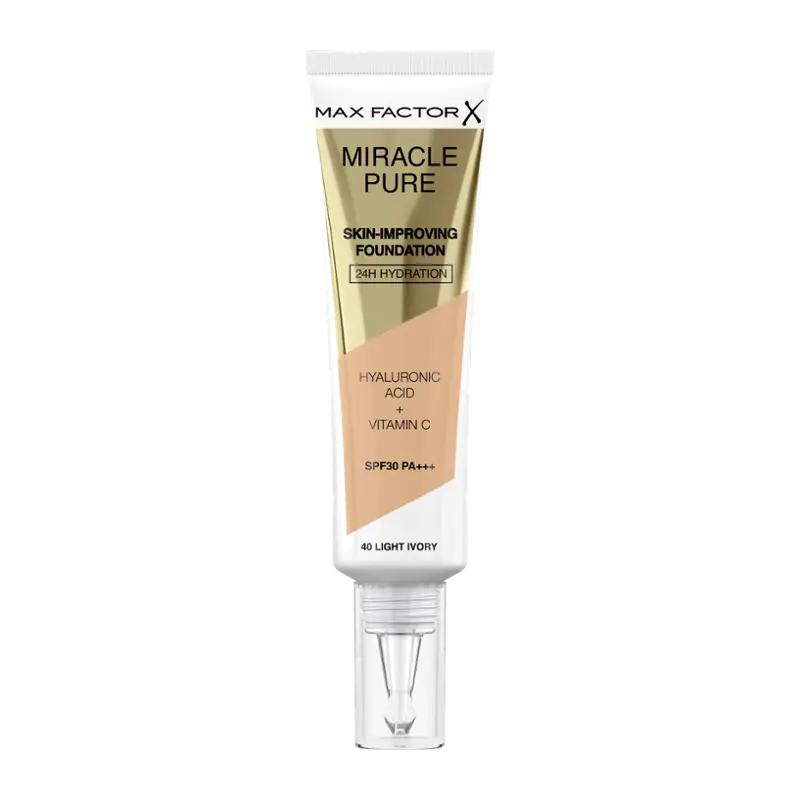 Max Factor Make-up Miracle Pure 40 Light ivory, 1 ks