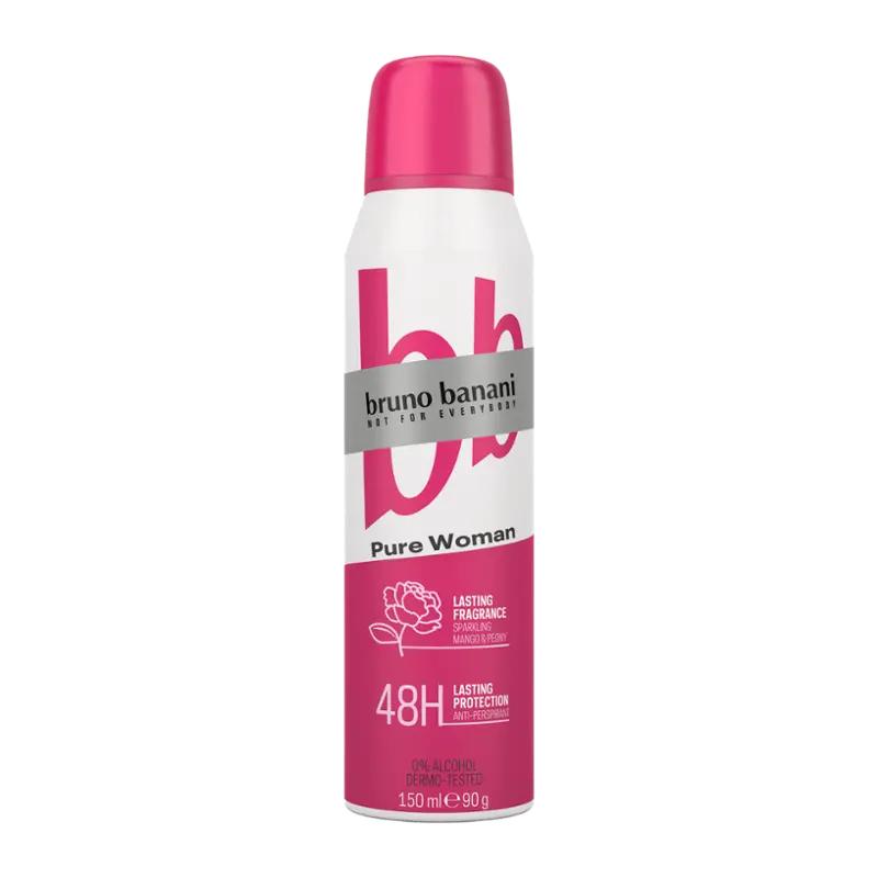 Bruno Banani Antiperspirant sprej pro ženy Pure Woman, 150 ml