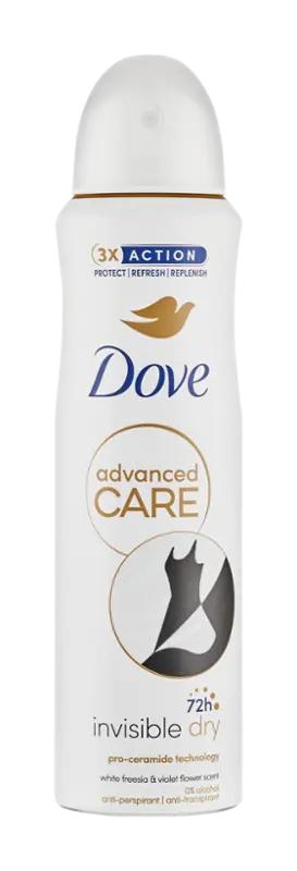 Dove Antiperspirant sprej pro ženy Care Invisible Dry, 150 ml