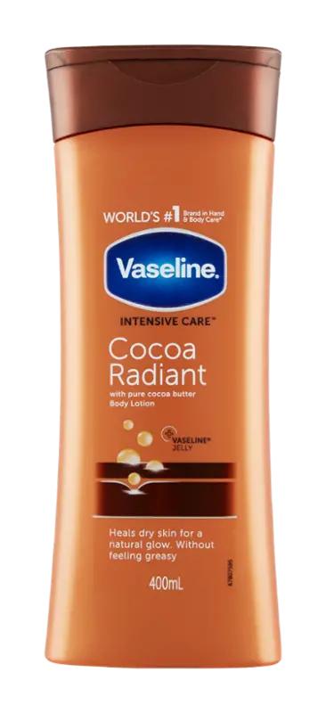 Vaseline Hydratační a rozjasňující tělové mléko Cococa Radiant, 400 ml