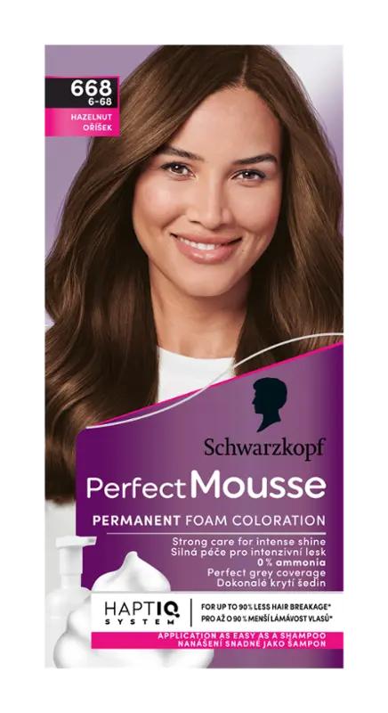 Schwarzkopf Barva na vlasy Perfect Mousse 668 (6-68) oříšková, 1 ks