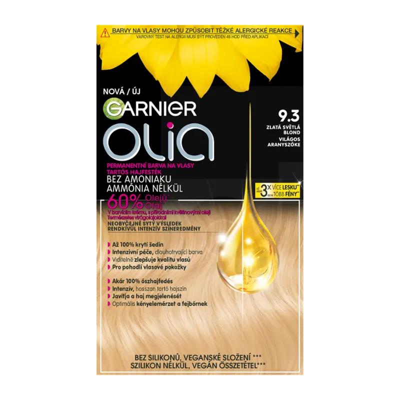 Garnier Permanentní barva na vlasy Olia bez amoniaku 9.3 zlatá světlá blond, 1 ks