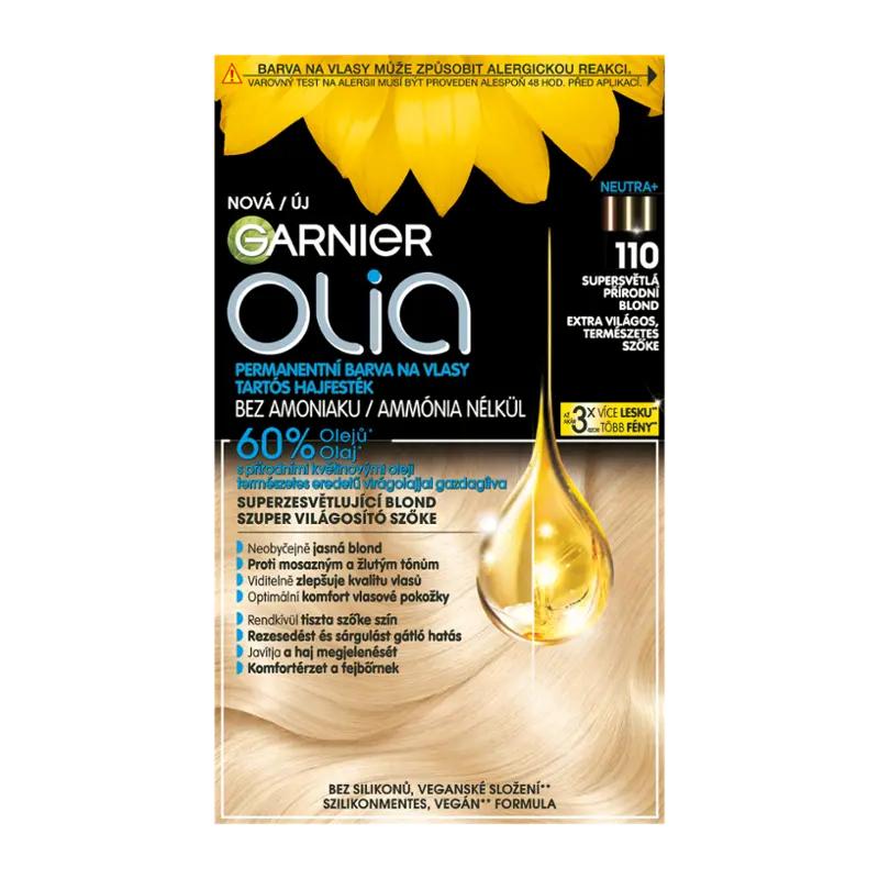 Garnier Permanentní barva na vlasy Olia bez amoniaku 110 supersvětlá přírodní blond, 1 ks