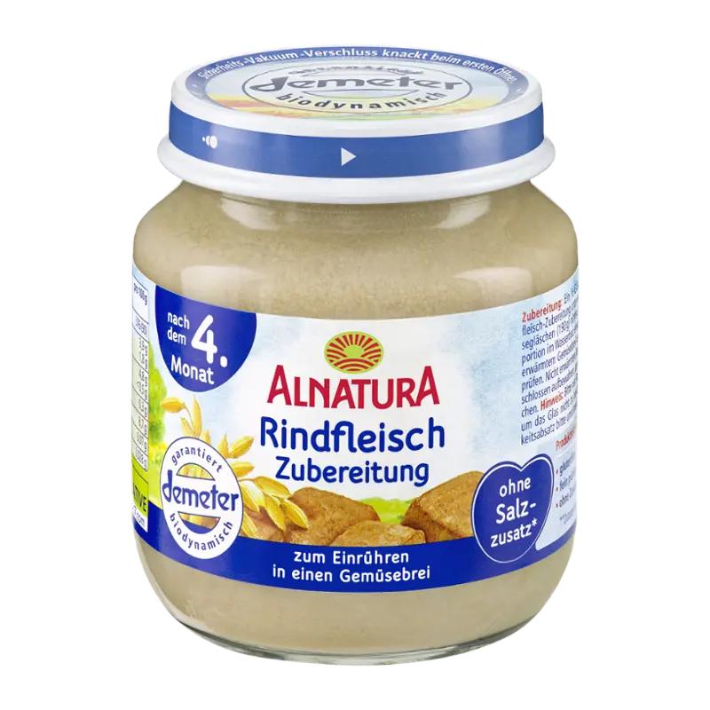 Alnatura BIO Příkrm s hovězím masem, 125 g