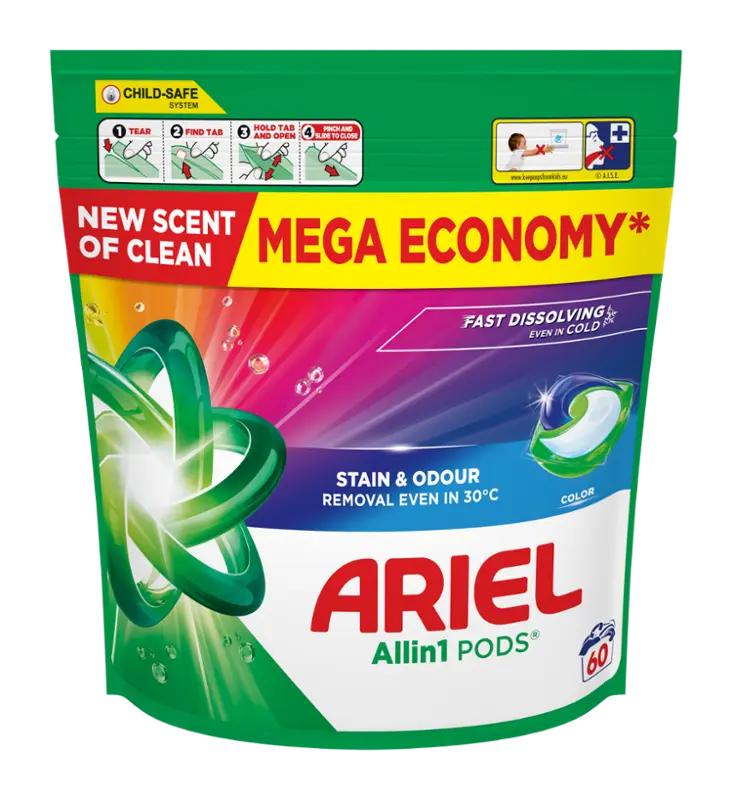 Ariel Prací kapsle All-in-1 PODS Color Fresh, 60 pd